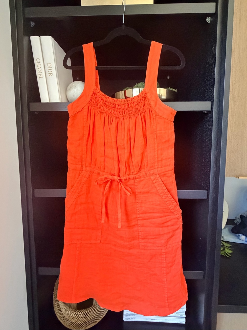 Joie Orange Linen Sundress XS (Fits like Small)